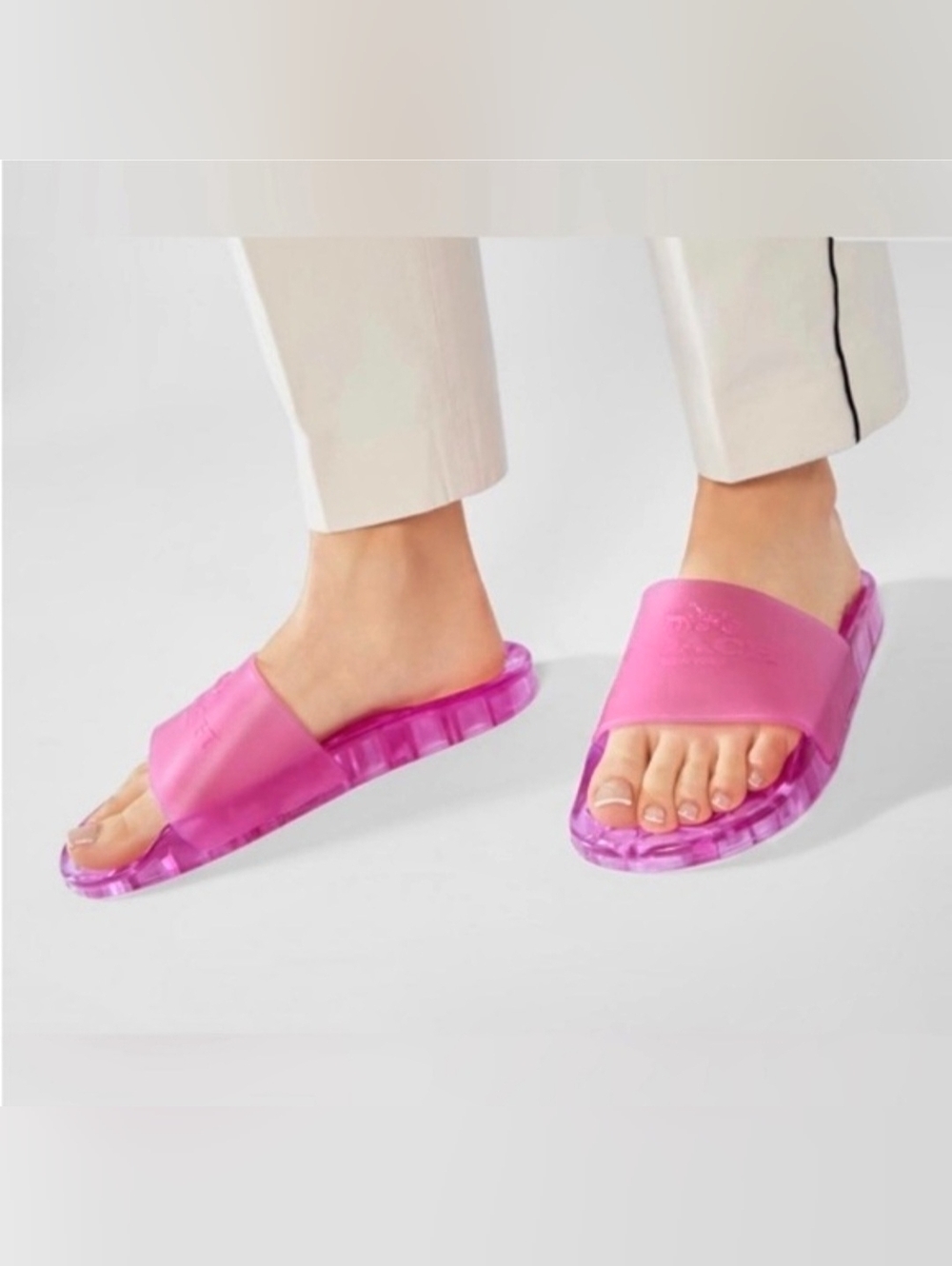 Pink Coach Ulyssa Slide Sandals